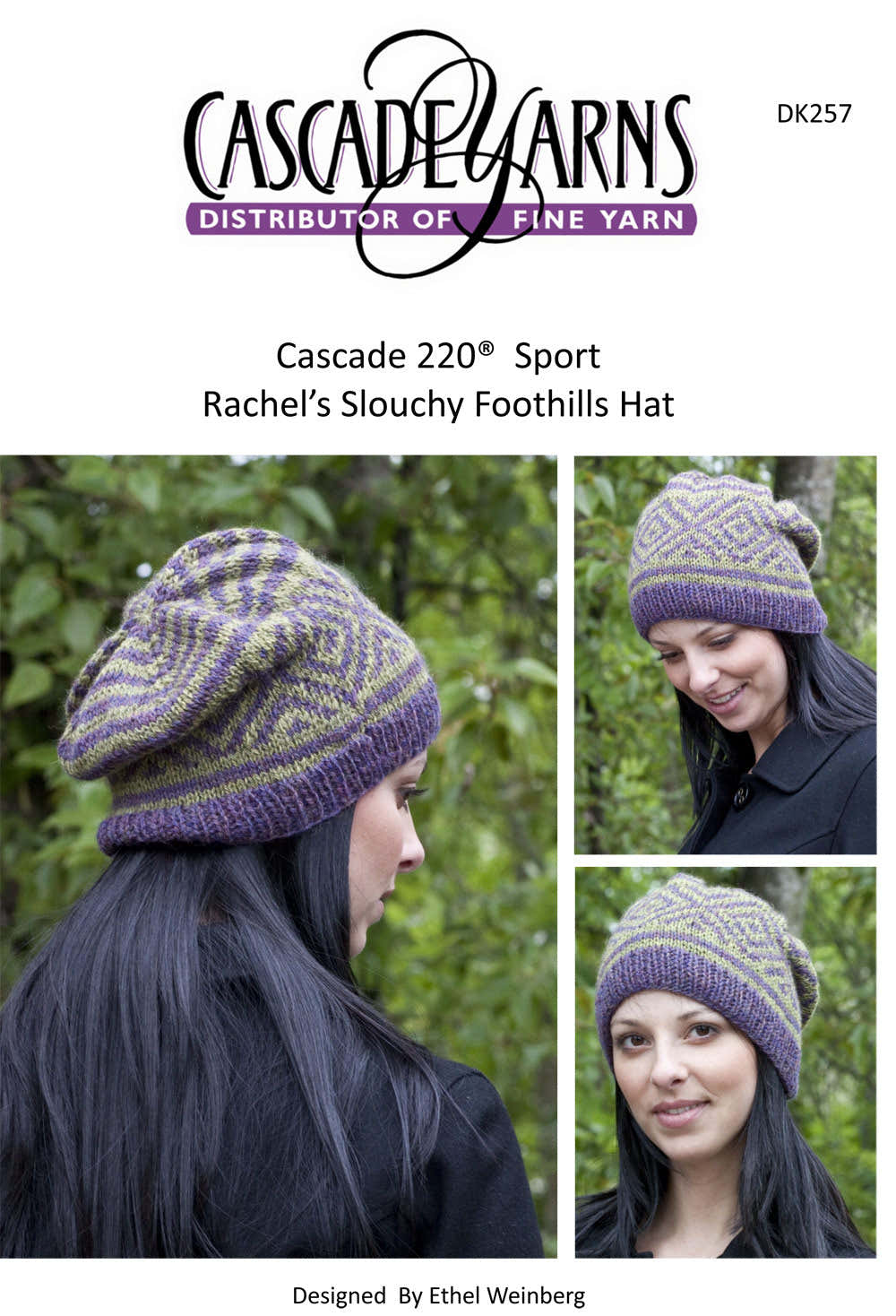 Cascade Yarns DK Rachel's Slouchy Foothills Hat Knitting