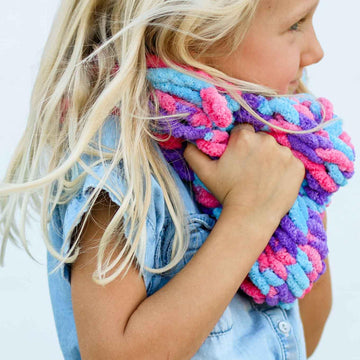 Learn to Finger Knit Cowl