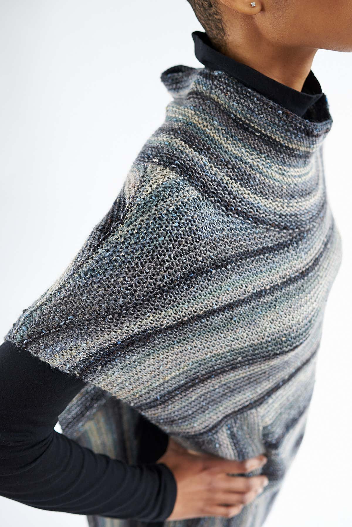 Marjoram Poncho Cape Knitting Pattern