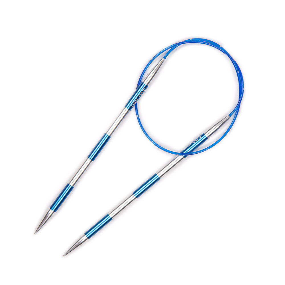KnitPro Smartstix Blue Fixed Circular Needles 24" (1 Pair)