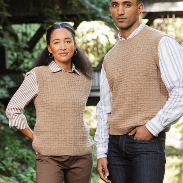 North End Vest in Berroco Remix Wool Knitting Pattern