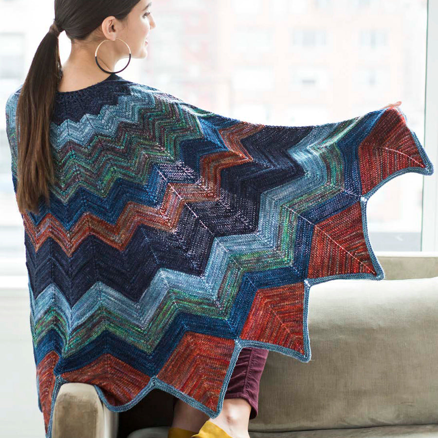 Malabrigo Hibiscus Cape Knitting Pattern
