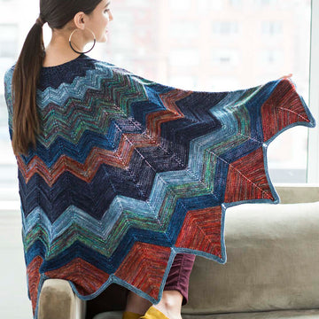 Malabrigo Hibiscus Cape Knitting Pattern
