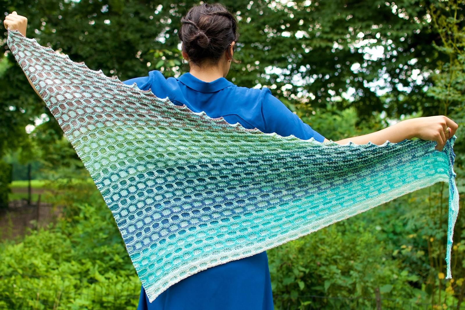 Frozen Lake Shawl