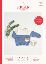 Sirdar Nordic Fox Pocket Sweater Jumper Knitting Pattern