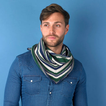 Paintbox Yarns Tie Break Triangle Scarf Knitting Pattern