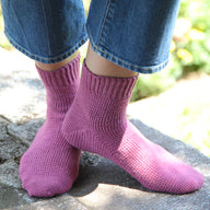 Valley Yarns Cosmos Toe-Up Crocheted Socks Pattern Pattern