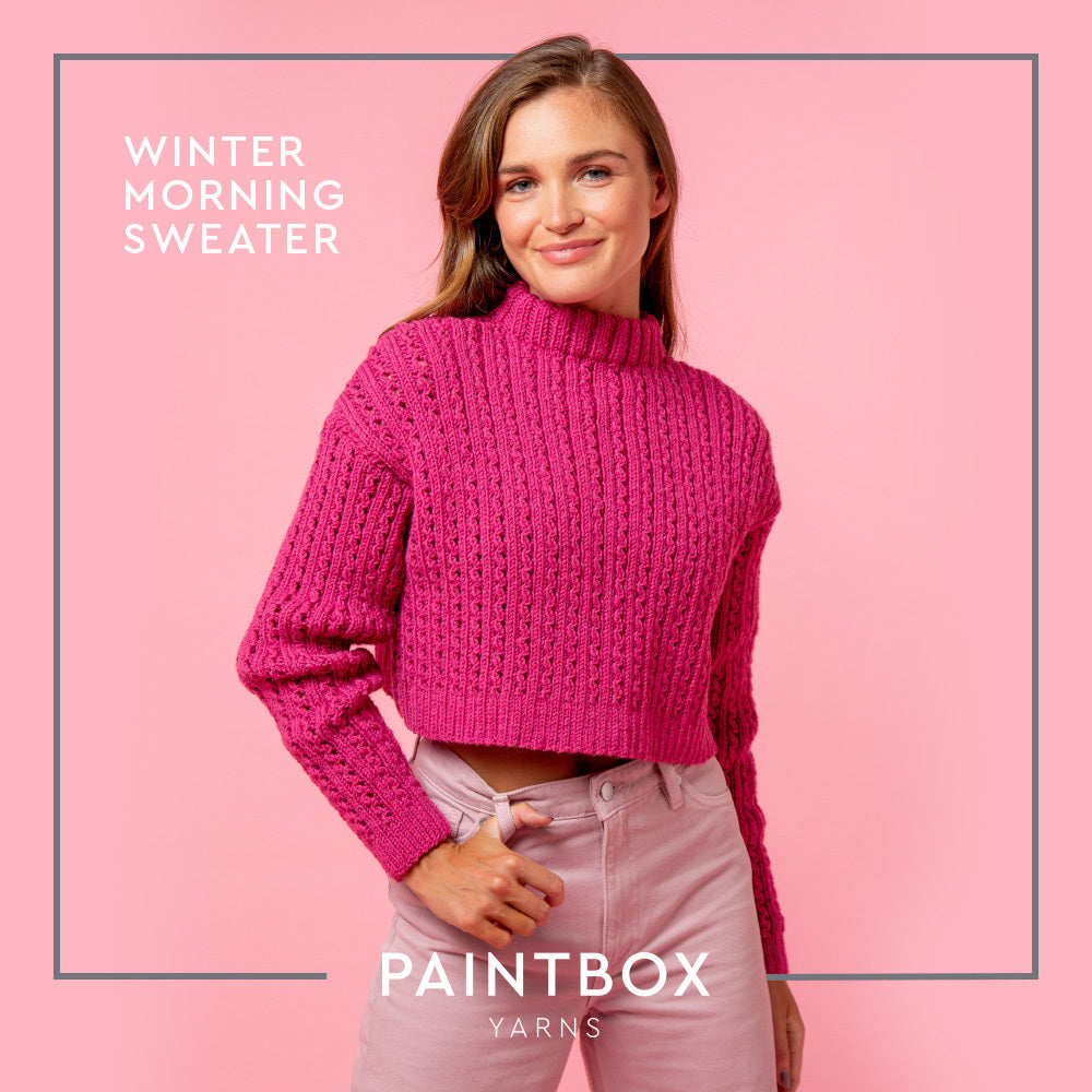 Paintbox Yarns Winter Morning Sweater Knitting Pattern
