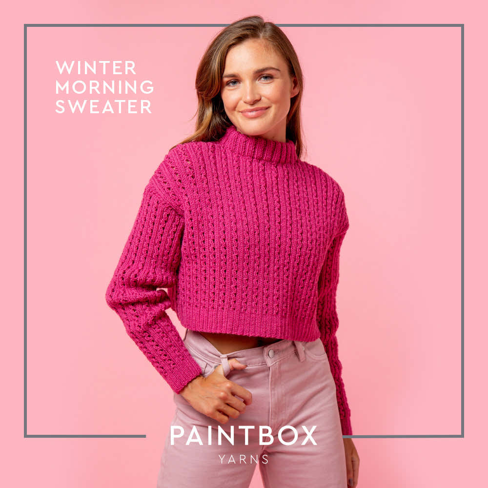 Paintbox Yarns Winter Morning Sweater Knitting Pattern