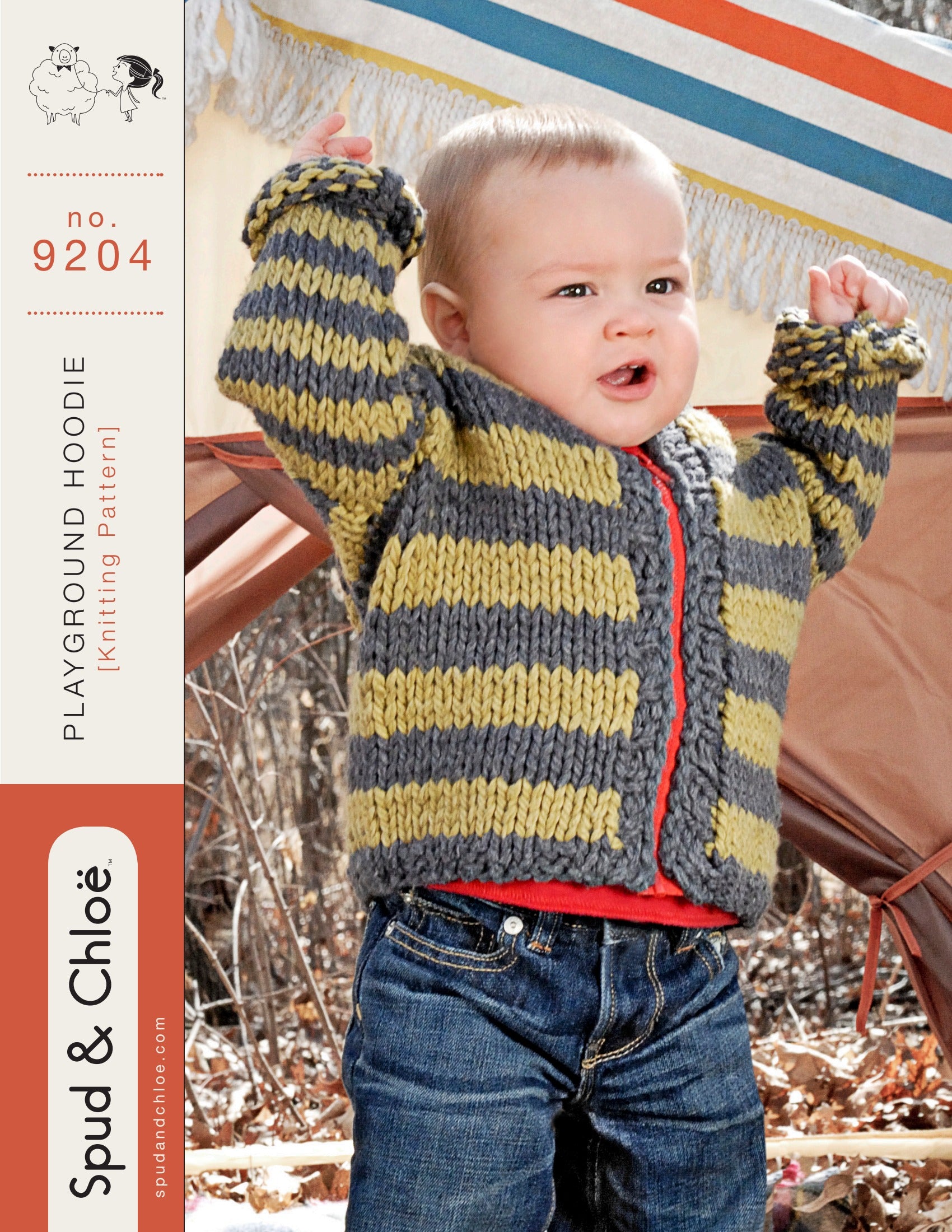 Playground Hoodie Cardigan Knitting Pattern