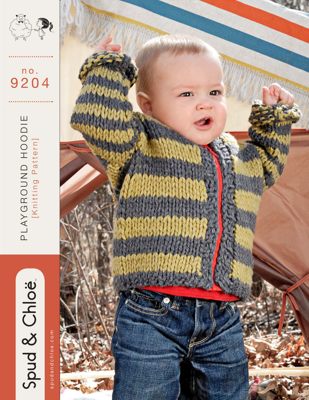 Playground Hoodie Cardigan Knitting Pattern