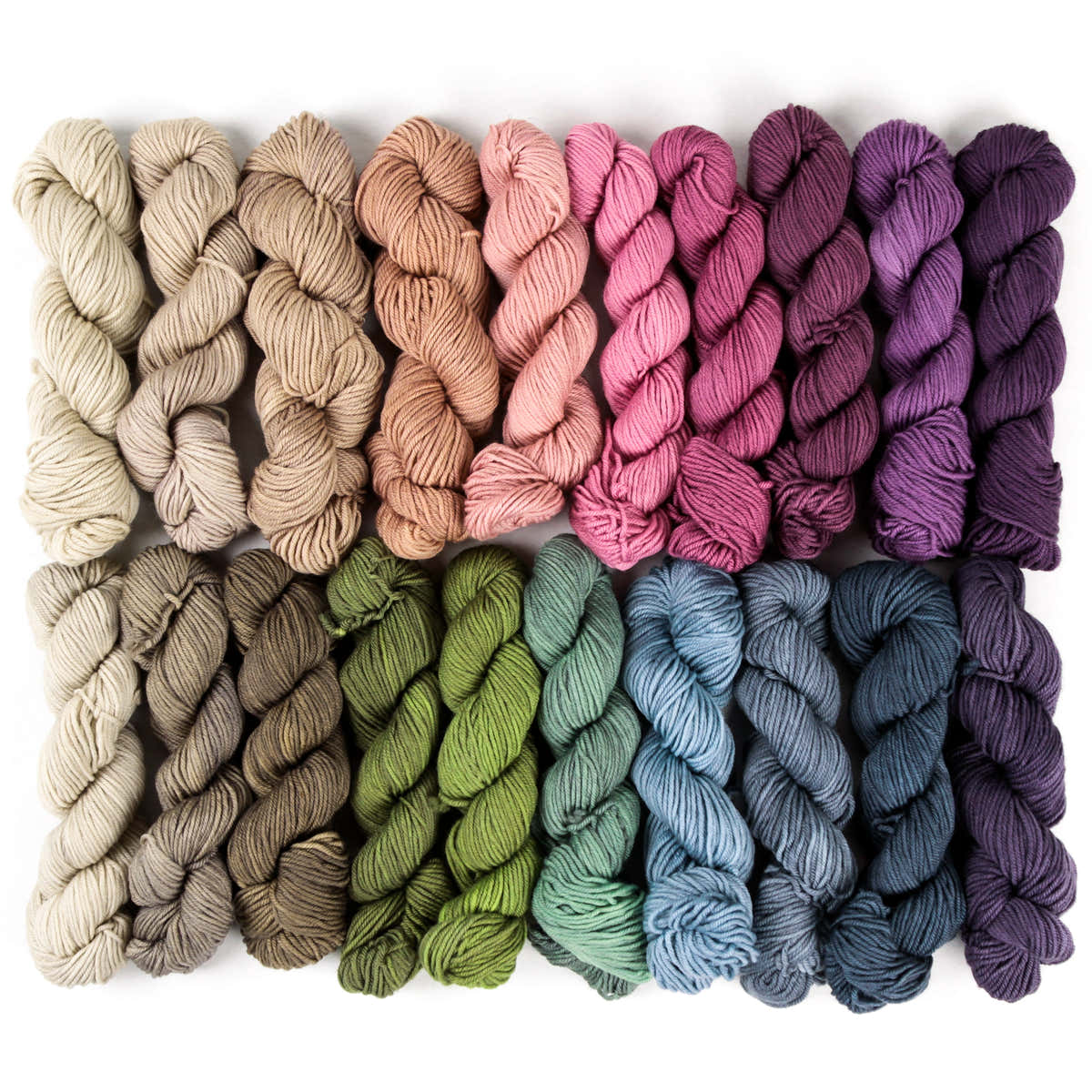 Wonderland Yarns So Fond of Rainbows in Mad Hatter Yarn - Merino Wool Sport