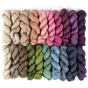 Wonderland Yarns So Fond of Rainbows in Mad Hatter Yarn - Merino Wool Sport