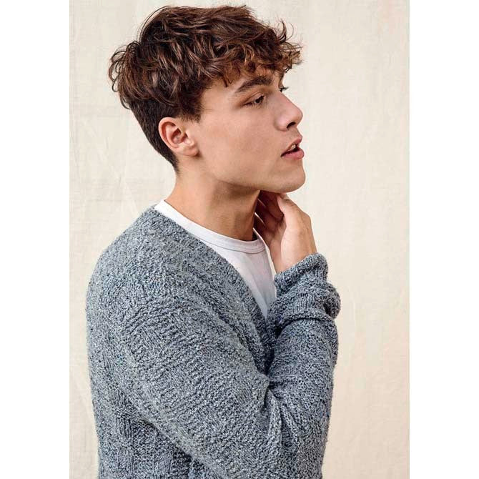 Lang Men's Cardigan Knitting Pattern