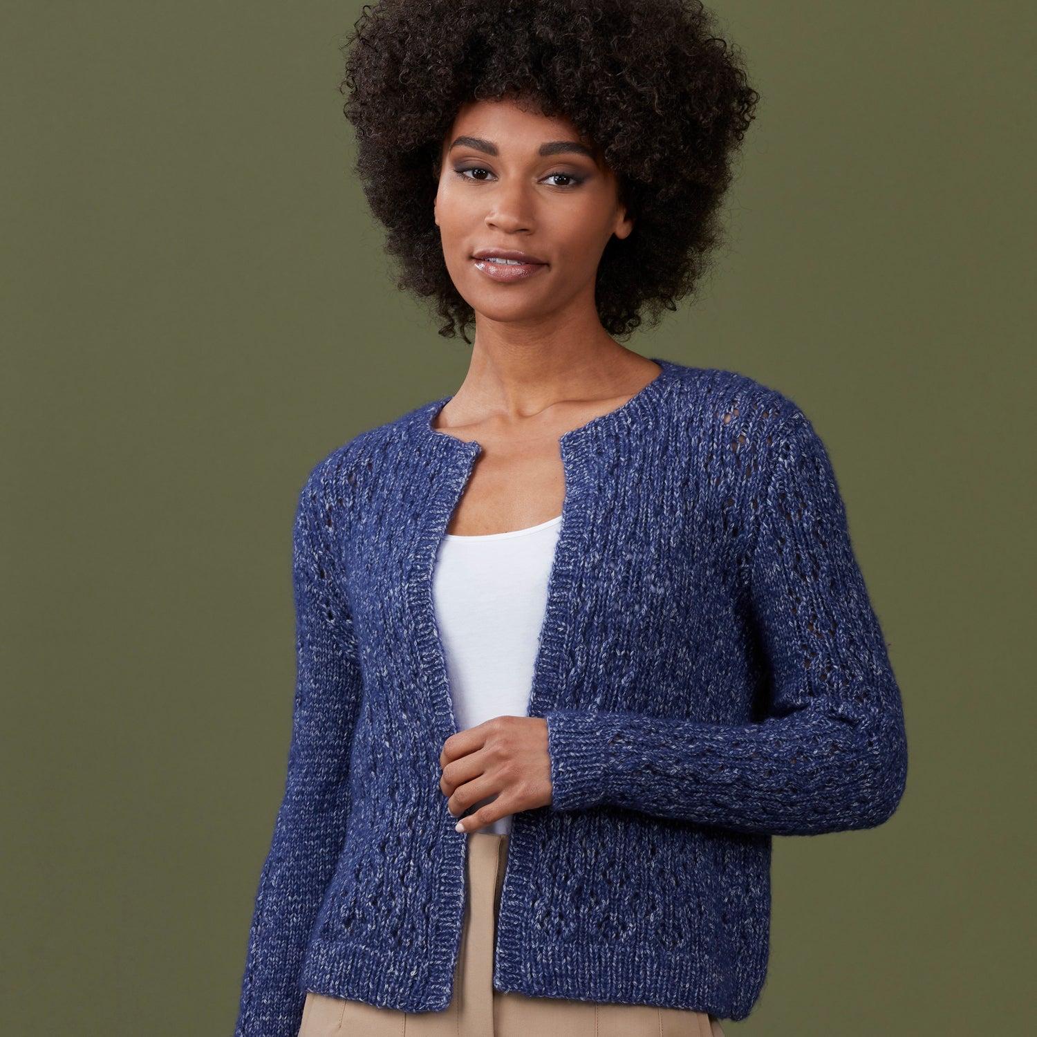 Stacy Charles Fine Yarns Reese Cardigan Knitting Pattern