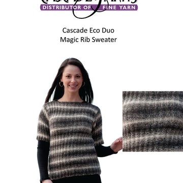 Magic Rib Sweater Jumper Knitting Pattern