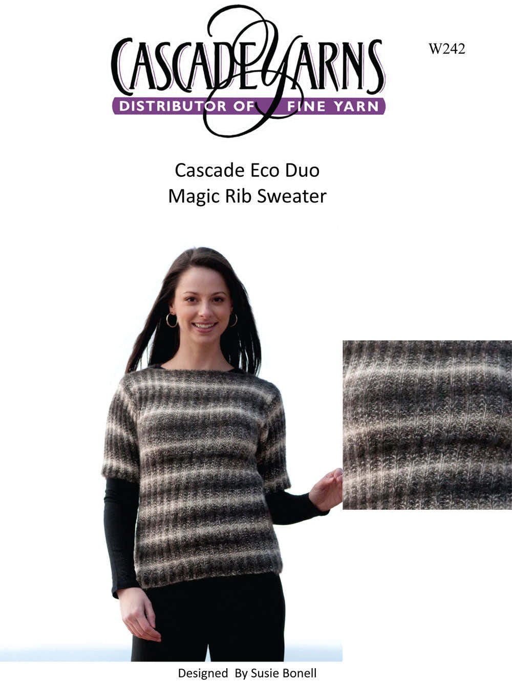 Magic Rib Sweater Jumper Knitting Pattern