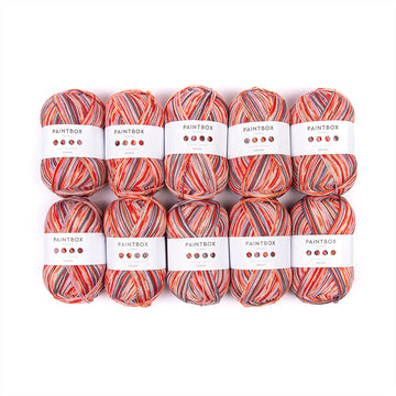 Paintbox Yarns Socks 10 Ball Value Pack Yarn - Wool 4 Ply