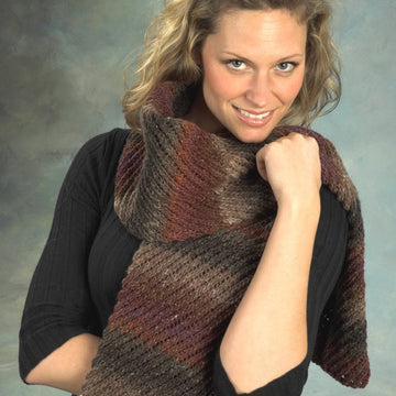 Diagonal Tube Scarf Knitting Pattern