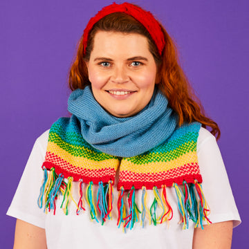 Paintbox Yarns Fairisle Gradient Scarf Knitting Pattern