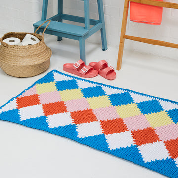 Paintbox Yarns Dazzling Diamond Bath Mat (Free)