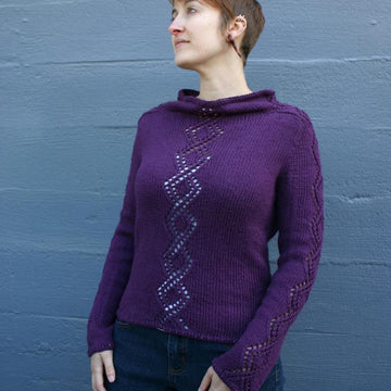 Eyelet Twist Pullover