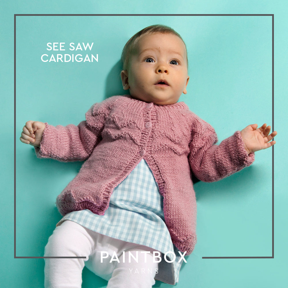 Paintbox Yarns See Saw Cardigan Knitting Pattern