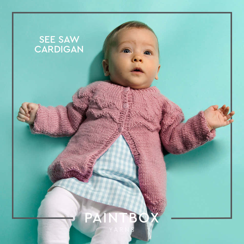 Paintbox Yarns See Saw Cardigan Knitting Pattern