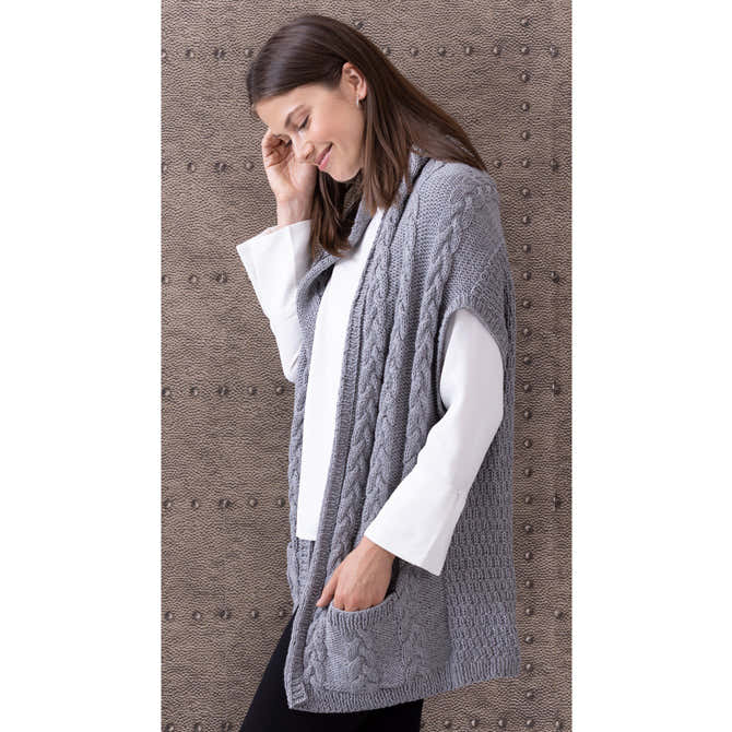 String Darlene Two-Way Vest Waistcoat Knitting Pattern