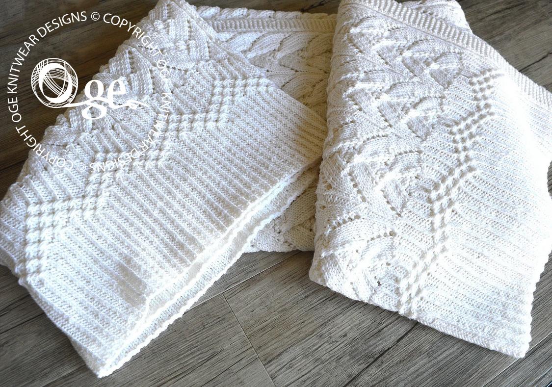 Cathedral Heirloom Baby Blanket - P069