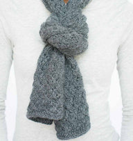 Etch Wide Scarf/Wrap Knitting Pattern