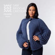 MillaMia Sam Brioche Cardigan Knitting Pattern