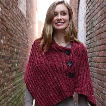 Plymouth Yarn Button Wrap Knitting Pattern