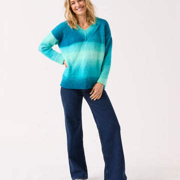 Sirdar Truly Madly Deep V Sweater in Jewelspun Ombre PDF