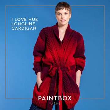 I Love Hue Longline Cardigan - Free Knitting Pattern Pattern