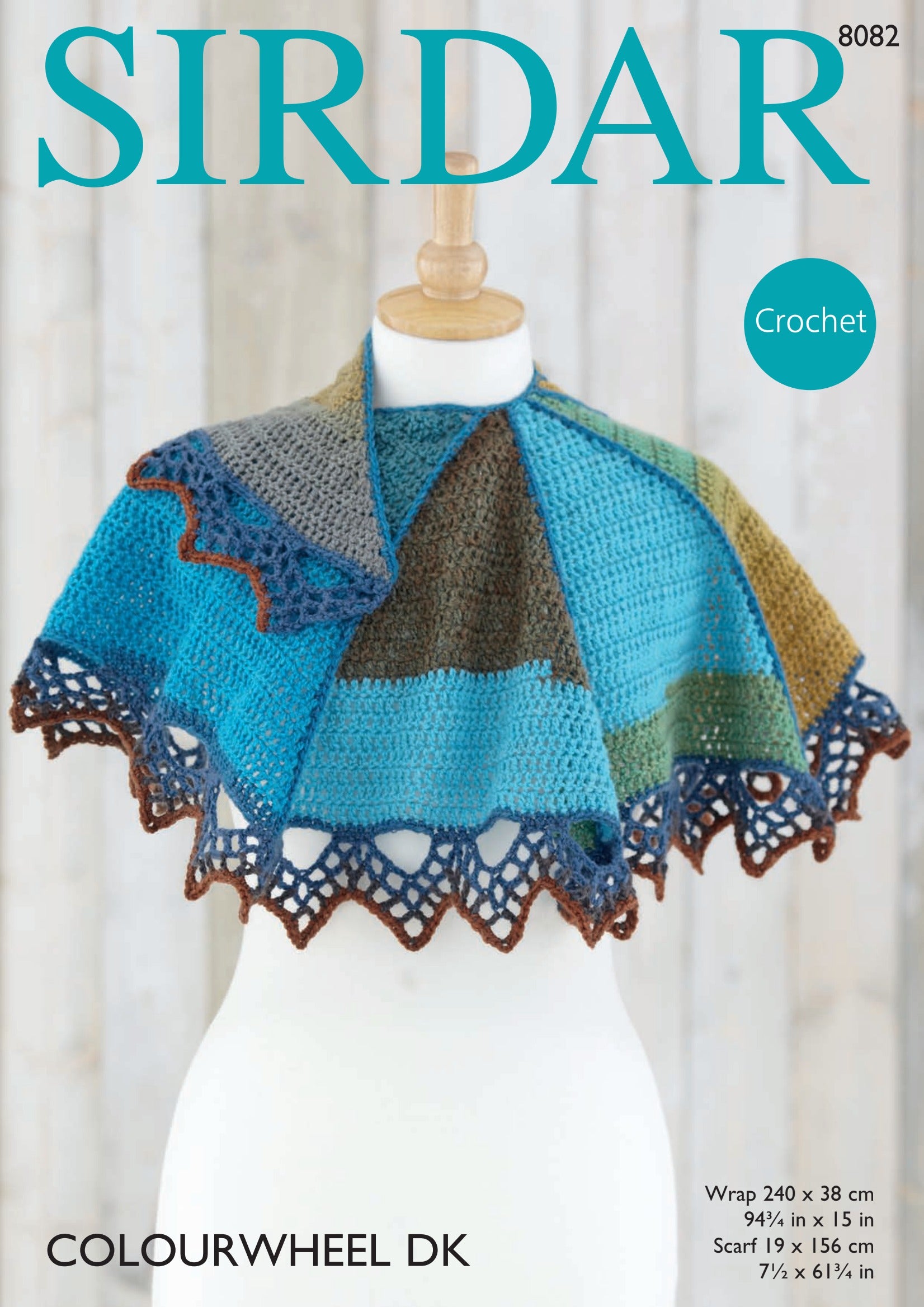 Sirdar Wrap and Scarf Crochet Pattern