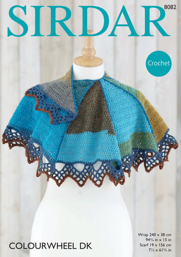 Sirdar Wrap and Scarf Crochet Pattern