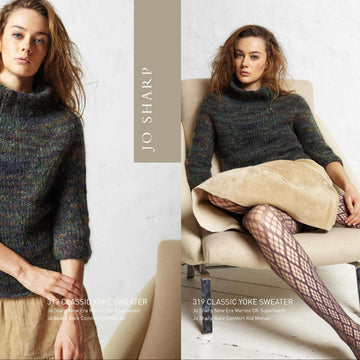 Jo Sharp Classic Yoke Sweater Jumper Knitting Pattern