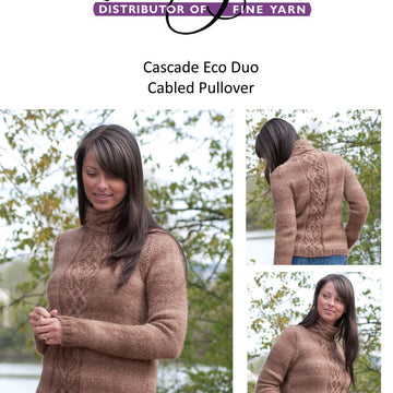 Cabled Pullover Jumper Knitting Pattern