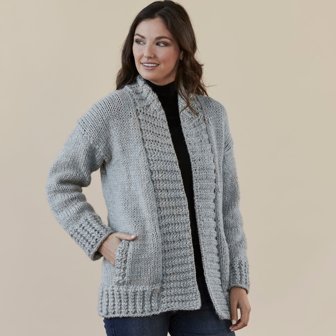 Tahki Yarns Westcliff Cardigan Knitting Pattern