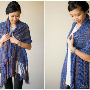 Two-Tone Scarf Wrap