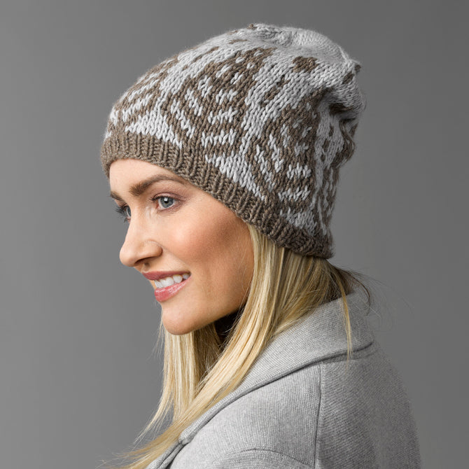 Stacy Charles Fine Yarns Aria Hat Knitting Pattern
