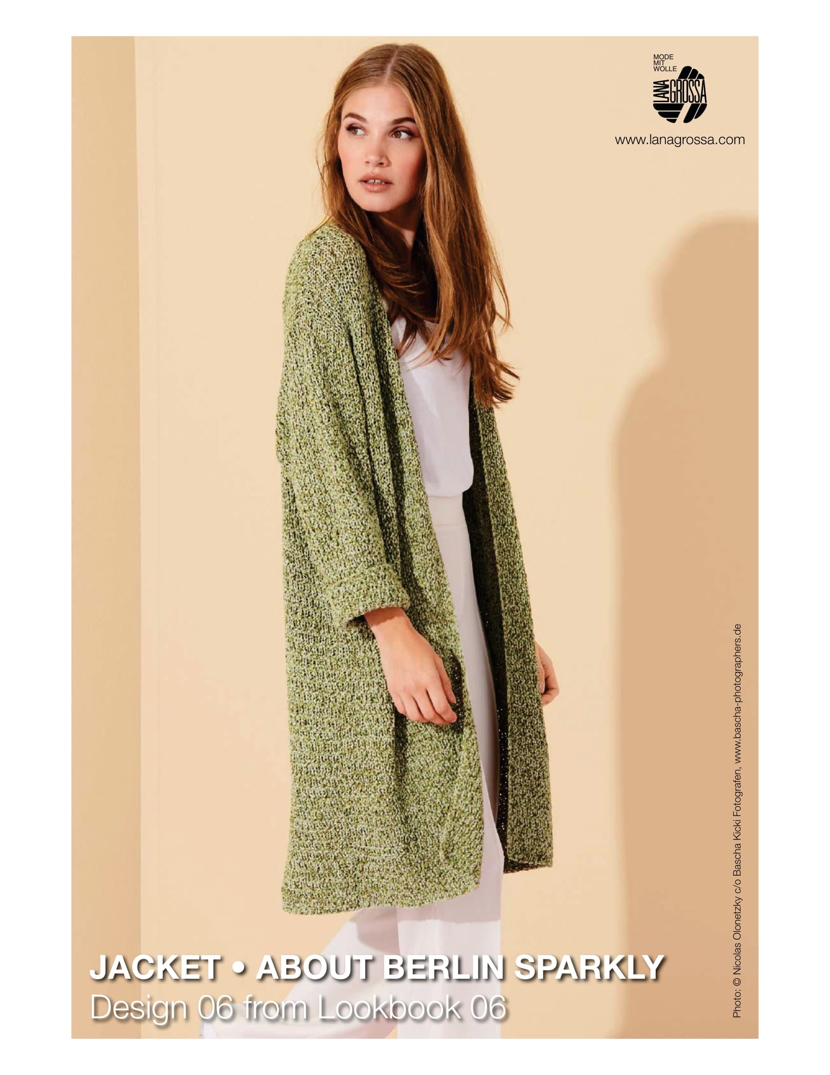 Lana Grossa Jacket Cardigan Knitting Pattern