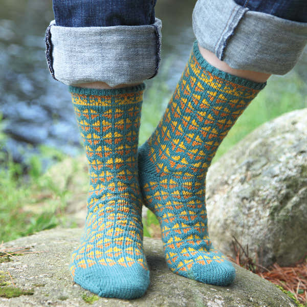 Valley Yarns Sunny Day Socks Knitting Pattern