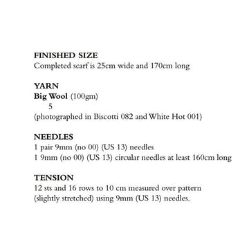 Chunky Scarf in Rowan Big Wool - RTP008-00005-ENP - PDF