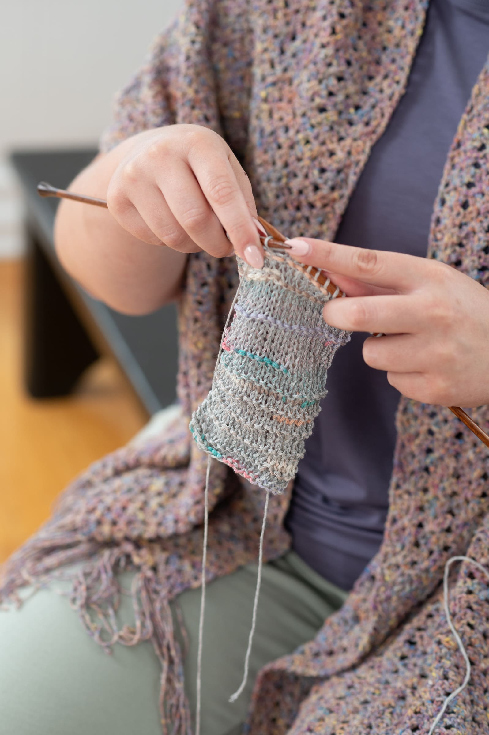 Berroco Rest & Reset Kabat Wrap Knitting Pattern