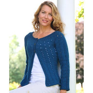 Valley Yarns Point and Line Cardigan Knitting Pattern