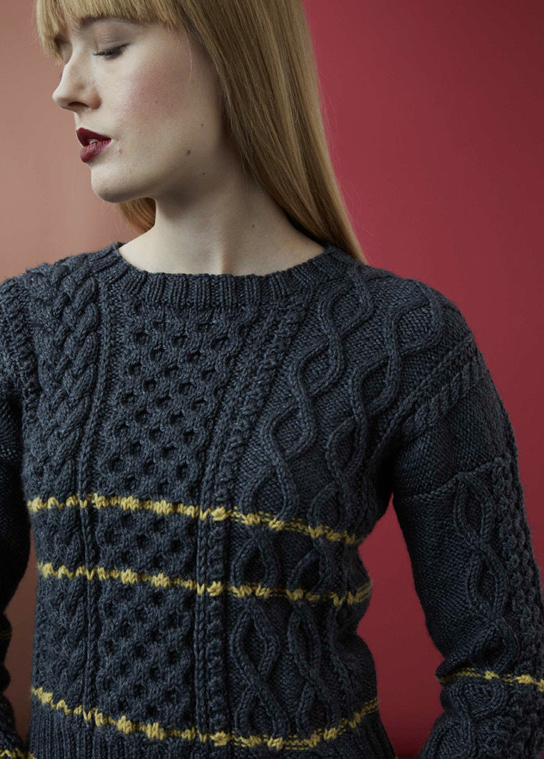 Debbie Bliss Grete Sweater Knitting Pattern
