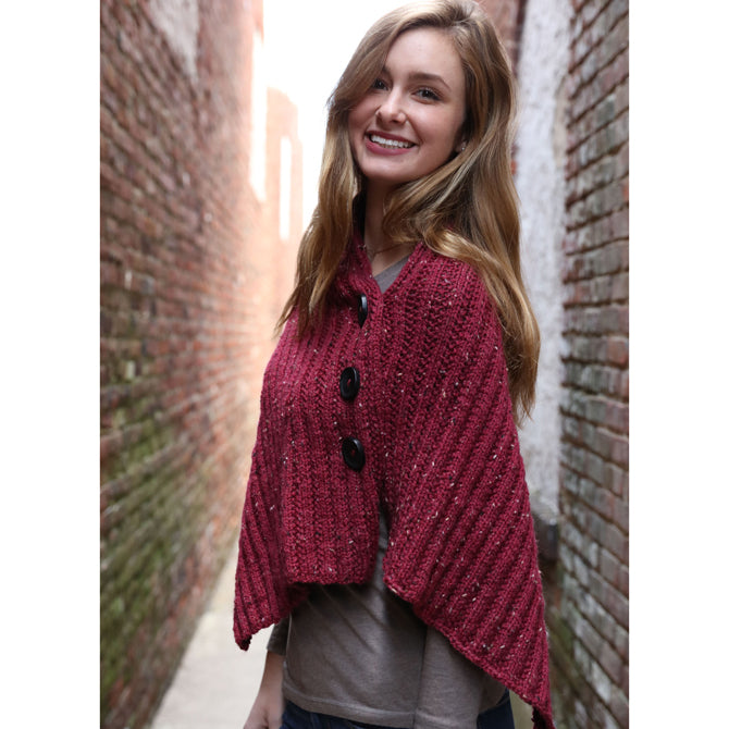 Plymouth Yarn Button Wrap Knitting Pattern