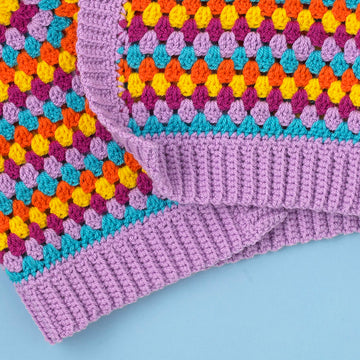 Paintbox Yarns Hey Hey Hexagon Cardigan Crochet Pattern